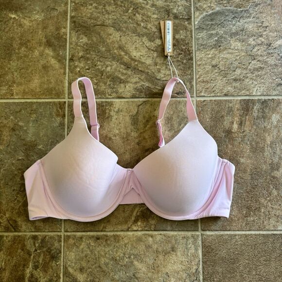Skims Fits Everybody Scoop Plunge Bra Cherry Blossom Size 46D - Picture 1 of 7